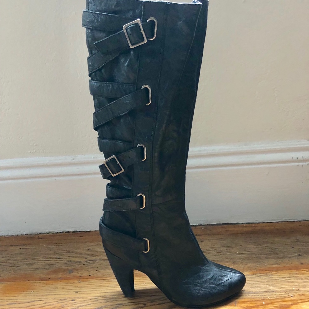 Seychelles tall black boots- size 7